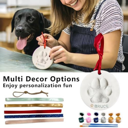 MYPAWLETS Dog Cat Pawprints Keepsake Kit,Make 4 Clay Paw Print Ornaments - Image 6