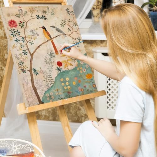 WUDWL Persian Birds Flowers Paint by Numbers Kit for Adults Beginner, with Framed - Image 2
