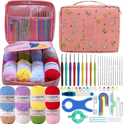 ZICALSO Crochet Kit for Beginners Adults,Beginner Crochet Kits with Yarn by ZICALSO