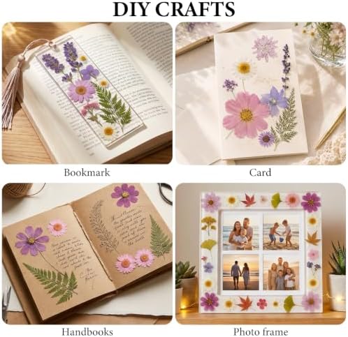 412 Pcs Dried Flowers for Crafts,Real Nature Dried Flowers for Resin - Image 4