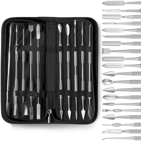 Honoson 10 Pcs Miniature Sculpting Tools, Double-Ended Steel Modeling by Honoson