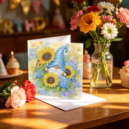 POETRYDRAW DIY Diamond Art Painting Greeting Card Kit, Creative Craft Set for Card Making，Flower Goblin - Image 5