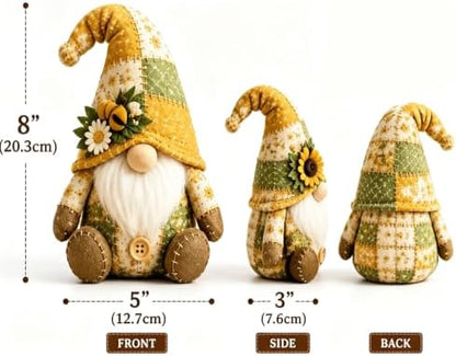 DIY Patchwork Gnome Sewing Kit, DIY Patchwork Animal Kit, Pre-Cut Felt Button Art Animal Craft Project Set, Handmade 3D Cozy Stuffed Gnome Creative Home Decor for Adults &Beginners, Halloween (D) - Image 7