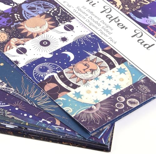 Origami Paper 50 Sheets, 6-Inch Square Double Sided Colored Craft Paper - Image 6