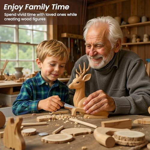 Wood Carving Knife for Beginners Whittling Knife with Leather Sheath - Image 4