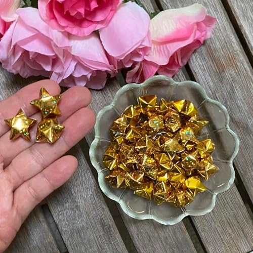 500-Strips Gold Sparkle Foil Paper Strips for Making Origami Stars, Lucky Stars, Puff Stars. Reflective Mirror Shiny Paper Strips, 0.5 x 11 inch. (Gold Sparkle Foil, 500) - Image 4