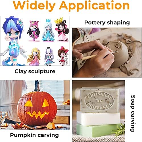 Jetmore 12 Pack Clay Tools Kit, Pottery Tools & Sculpting Tools, Polymer Modeling Clay Cutters Sculpture Set for Carving, Ceramics, Molding, DIY - Image 5