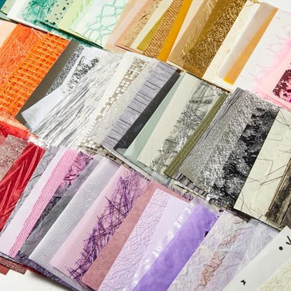 208 Sheets A7 Scrapbook Paper Kit, 12 Colors Mixed Textured Papers - Image 4