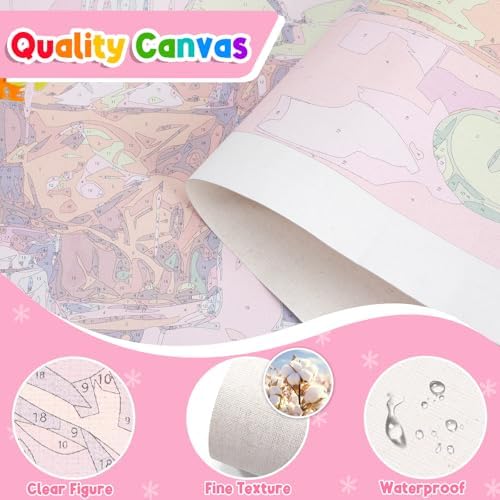 ZUVRDIAI Adults' Paint by Number Kits, Shih Tzu Dog, Flower Meadow, Paint by Number Kits on Canvas, DIY Oil Paintings for Beginners Arts and Crafts, 40x50cm No Frame - Image 5