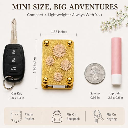 Flower Press Keychain, Portable Botanical Preservation Kit, Sunflower - Image 4