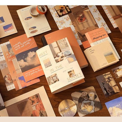 Scrapbooking Supplies Kit, A6 Grid Notebook, Aesthetics Junk Journal Kit - Image 6