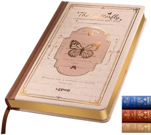 Junk Journal Vintage Leather Notebook Journal, 224 Pages Mixed Paper by Lenwa