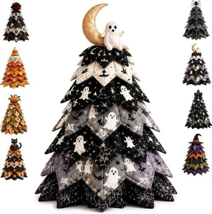 HZSprance DIY Quilted Christmas Tree Kit –3D Fabric Patchwork Kit(BlackC) by HZSprance