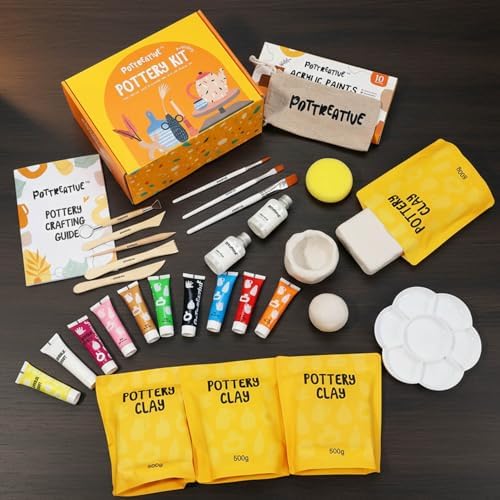 MCOOH Air Dry Clay Pottery Kit for Beginners - Image 4