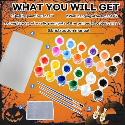 Pxzcrypha Halloween Paint by Number Kits for Adult Frameless 16X20inch - Image 5
