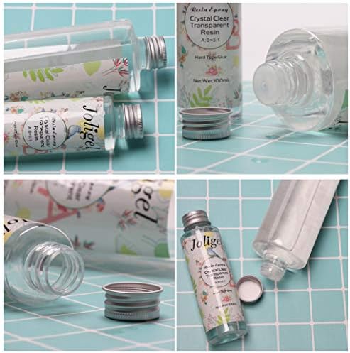2 Part Crystal Clear Epoxy Resin Jewelry Making Kit with 12 Molds 60+ Shapes + 28 Liquid Pigment (13 Solid Color 15 Pearlescent Metallic Effect), with 2 Mixing Cups + Sticks + Tweezers - Image 2