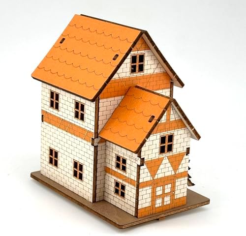 Log Cabin 3D Wooden House Puzzle,DIY Mini Building Model Kit，004 - Image 3