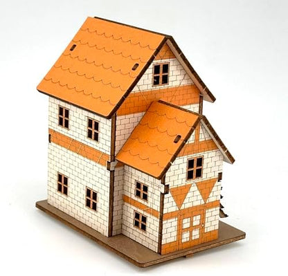Log Cabin 3D Wooden House Puzzle,DIY Mini Building Model Kit，004 - Image 3