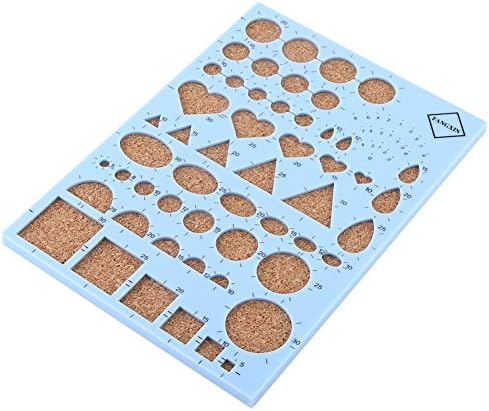 SUNGOOYUE Paper Quilling Tool Kit Plastic Wood Metal Slotted Quilling Pen with Template Board 40 Pins Tweezer for DIY Paper Craft Scrapbook Card Making Adults Beginners (Blue) by SUNGOOYUE