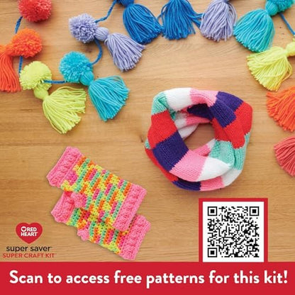 Red Heart Super Craft Kit Brights, Yarn for Crocheting and Knitting - Image 6