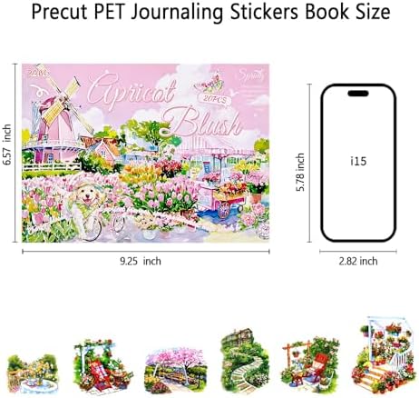 Spring Garden PET Sticker Book, Diecut Stickers for Journaling - Image 5