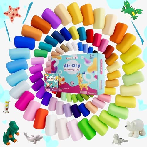 Aestd-ST Air Dry Clay 90 Colors, Modeling Clay for Kids, DIY Magic Clay - Image 2