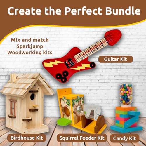Sparkjump Modern Birdhouse Woodworking Kit - Image 5