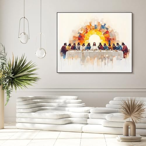 The Last Supper Paint by Numbers Kit for Adults Without Frame 16x20 IN - Image 2