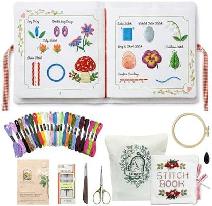 Lemosyu Embroidery Stitch Book Kit for Beginners with 44 Practice Pages by Unknown