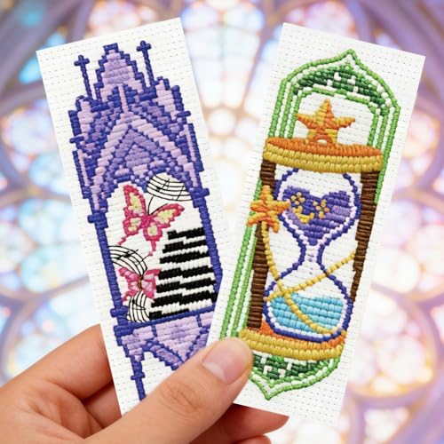 ORIGACH 6 Set Fairytale Castle Window Cross Stitch Bookmark Kit - Image 5