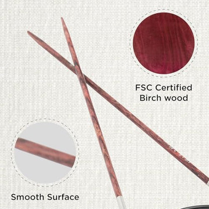 KnitPro Dreamz Fixed Circular Needles 40" (100cm) | US Size 1.5 (2.5mm) - Image 2