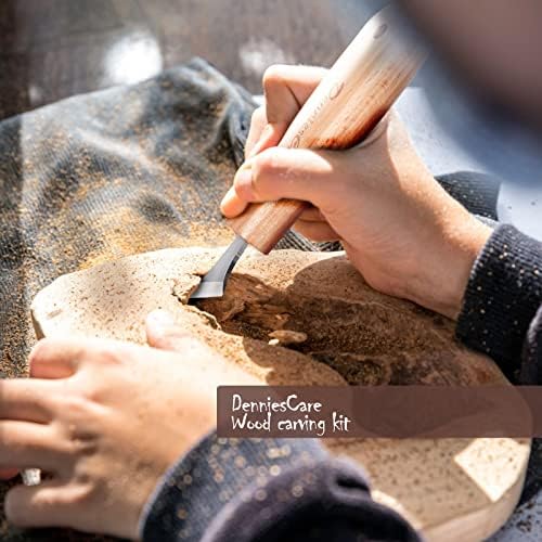 DenniesCare 20-Piece Wood Carving Kit for Beginners with Basswood Blocks - Image 2