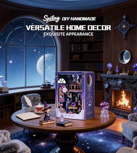 Spilay Book Nook Kit for Adults, FloralReverie Miniature House Building Kit - Image 4