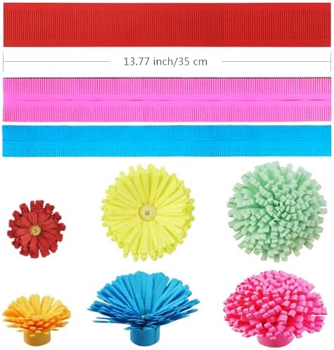 Saktopdeco Quilling Paper Flowers Bulk Paper Quilling Strips Kit Supplies for Beginners Handmade Art Crafts - Image 2