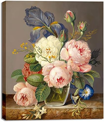 Artmaple Paint by Number for Adults Beginner Students,Ideal Gift Choice for Birthday or Any Festival, DIY Acrylic Painting Kit for Hoom Decor Canvas ONLY (A Bunch of Flowers 16x20) by ARTMAPLE