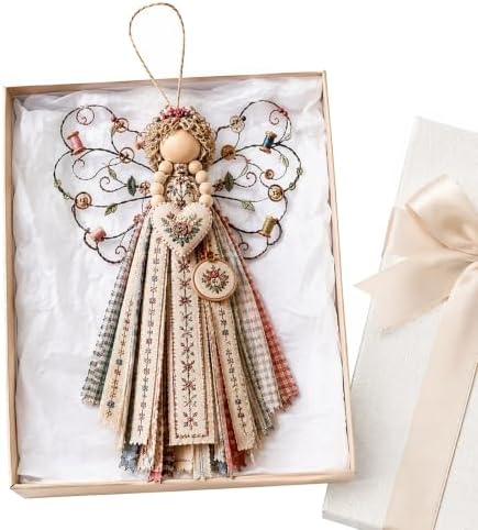 Angel Fabric Hanging DIY Kit Macrame Wall Weaving Craft for Adults - Image 6