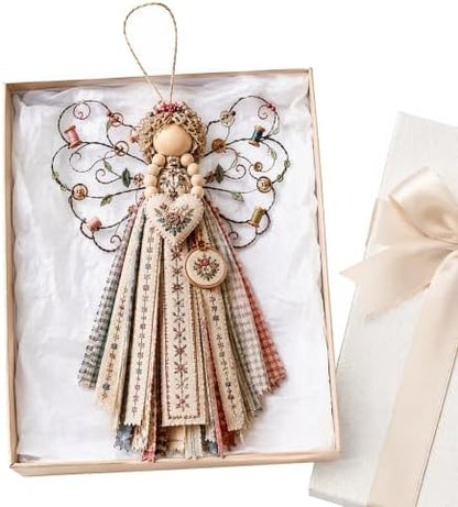 Angel Fabric Hanging DIY Kit Macrame Wall Weaving Craft for Adults - Image 6
