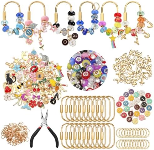 Sureio 440 Pcs Gold Brass Carabiner DIY Kit 20 Set Carabiner Bag Making by Sureio