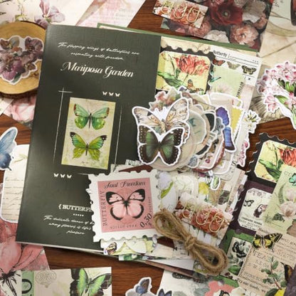 YagCu Butterfly Scrapbook Kit, Vintage Junk Journal Supplies - Image 2