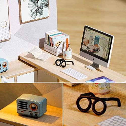 DIY Miniature Dollhouse Kit with Furniture Plus Dust Proof for Teens Adults - Image 5
