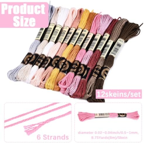 105 Yards Embroidery Variegated Floss for Hand Sewing Making - Image 2