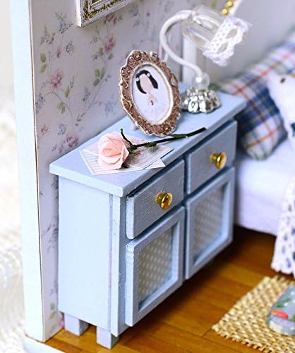 CUTEROOM DIY Miniature House Kit - Mini Craft Rooms for Adults with LED Lights, Realistic Mini Dollhouse Kit Building Model Kit, Creative Home Decor Gift- Sunshine Overflowing - Image 4