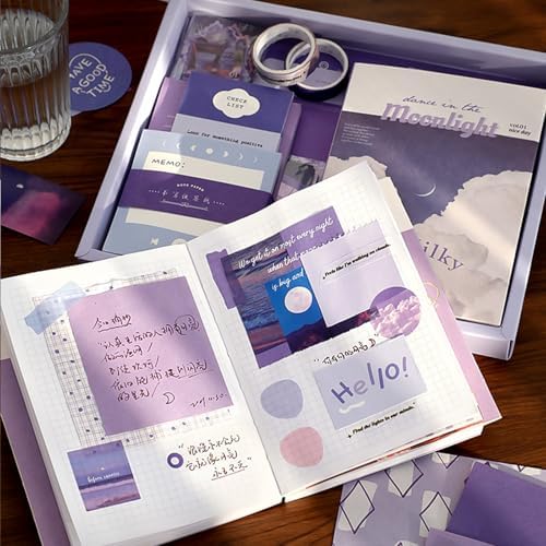 Scrapbooking Supplies Kit, A6 Grid Notebook, Vintage Junk Journaling Kit - Image 7
