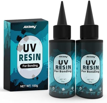 Akisey 100g UV Resin for Bonding & Fast Curing in Seconds by AkiseyDirect