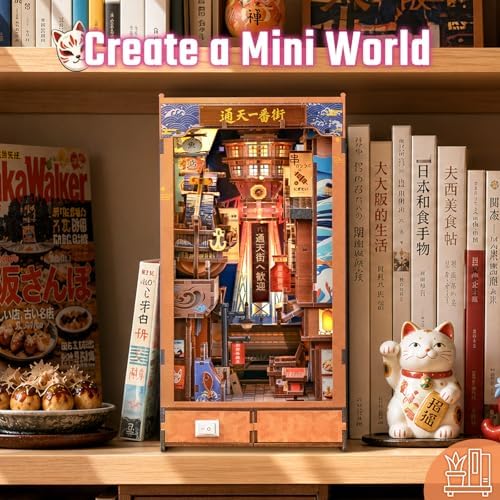 Fsolis Japanese Book Nook Kit - DIY Miniature House Kit for Adults - Image 4