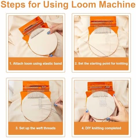 Jexine Speedweve Mini Darning Loom 21 Hooks Darning Mushroom for Socks Kit - Image 5