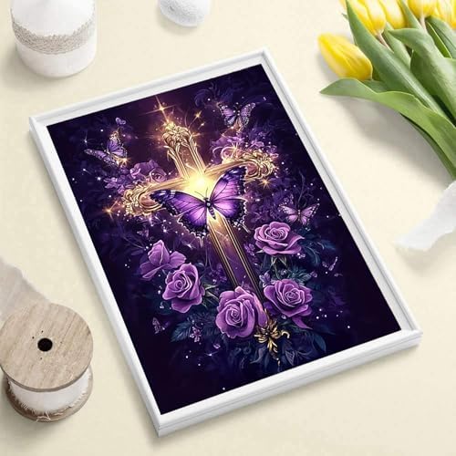 Diamond Art Kits for Adults, Cross Diamond Art Painting Kits for Adults - Image 2
