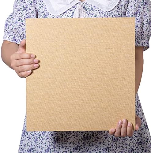 Large Photo Album Self Adhesive 4x6 5x7 3x5 8.5x11 Scrapbook Magnetic Album DIY Scrap Book Length 13 x Width 12.8 (Inches) 120 Sticky Pages Linen Cover DIY Photo Album (Yellow) - Image 6