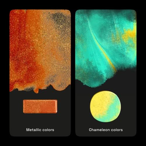 ARTISTRO Metallic Watercolor Paint Set with Palette & Brush Pens - 18 Color - Image 4