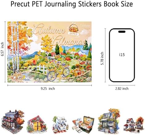 Autumn Landscape PET Sticker Book, Diecut Stickers for Journaling - Image 6